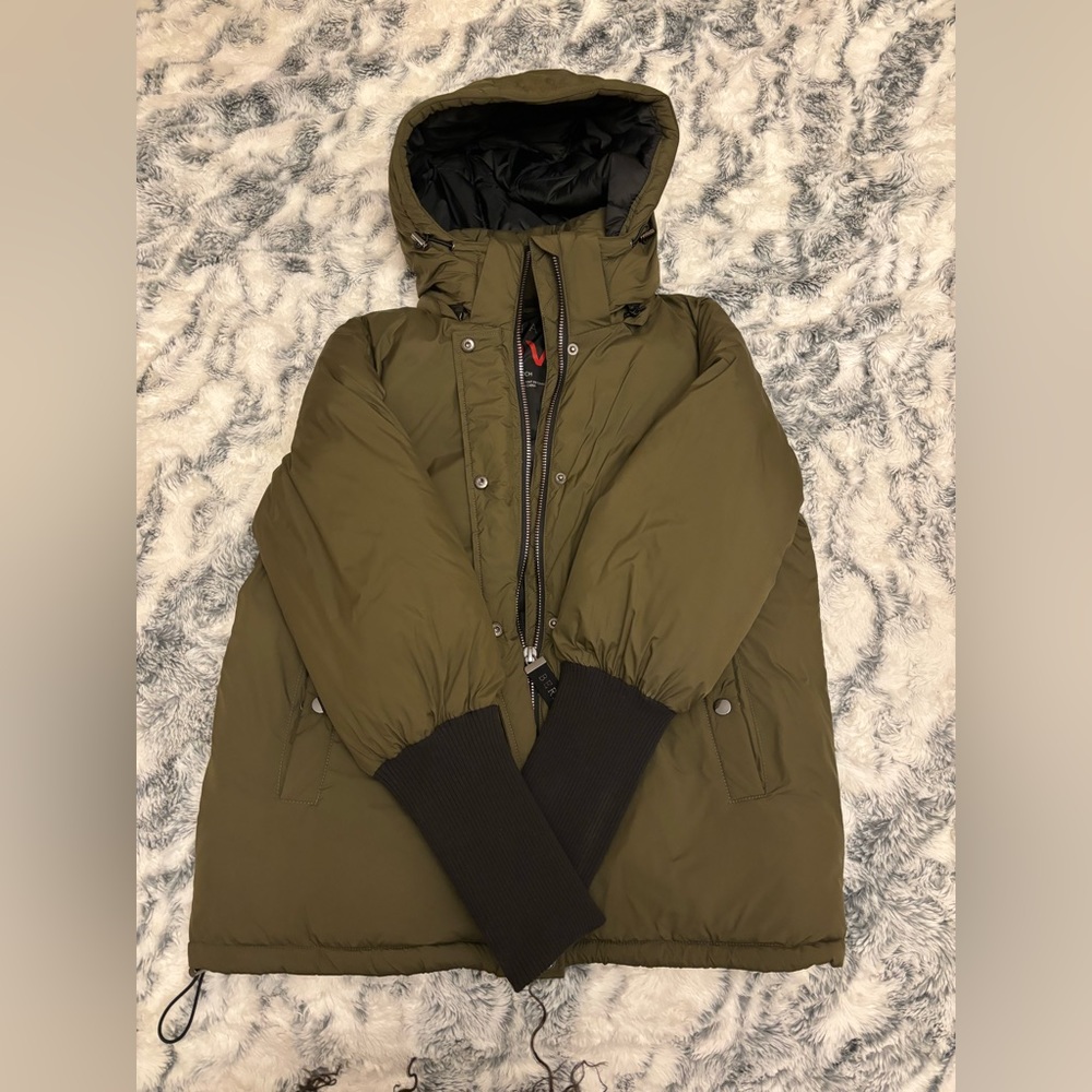 Olive Green Bernardo Puffer Coat